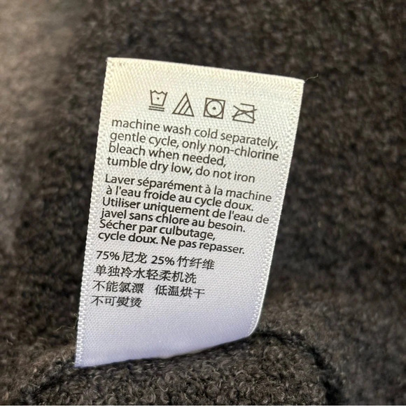 Barefoot Dreams Cozy Chic Lite Calypso Waterfall Cardigan Ombre Pewter Black S/M - Picture 11 of 11